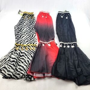 NWT set of 3 child's belly dancing pants with elastic waist